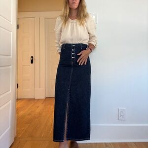 Vintage Guess denim maxi skirt